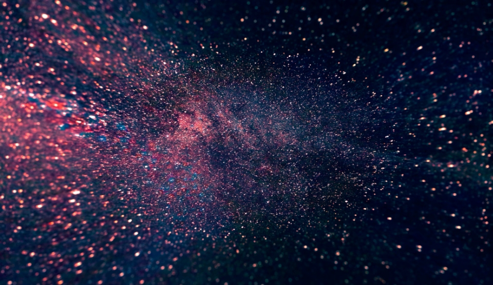 A vibrant depiction of a galaxy filled with countless stars, dust, and nebulae.